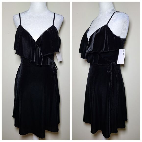 NWT|Bailey 44 Princess Black Velvet Dress, SMALL - Picture 2 of 6